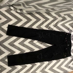 Boys American eagle black Ripped jeans